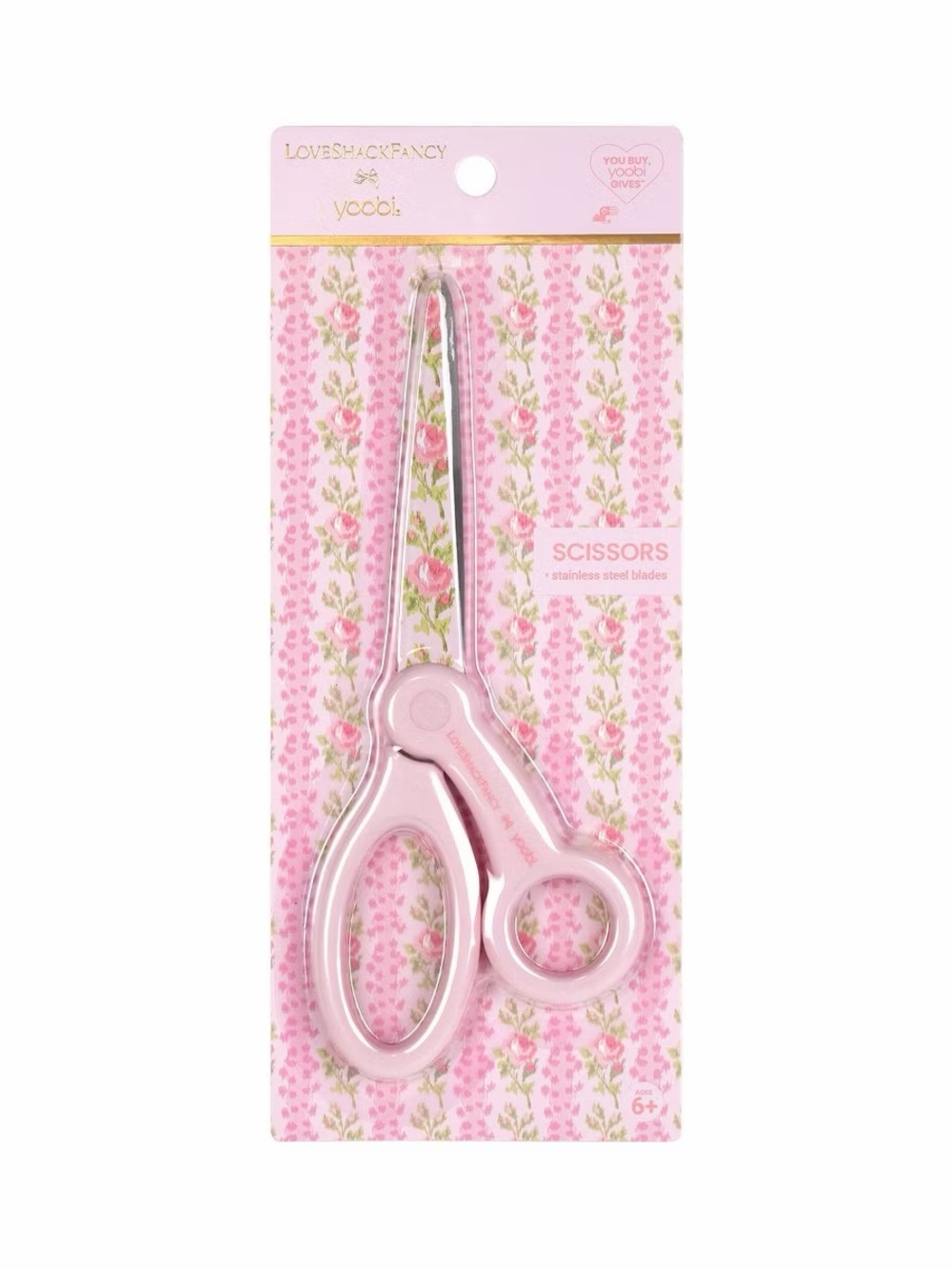 LoveShackFancy Pink Stapler Pink Tape Dispenser, Scissors Set - Picture 5 of 5
